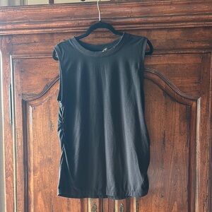 Sleeveless Black Workout Top